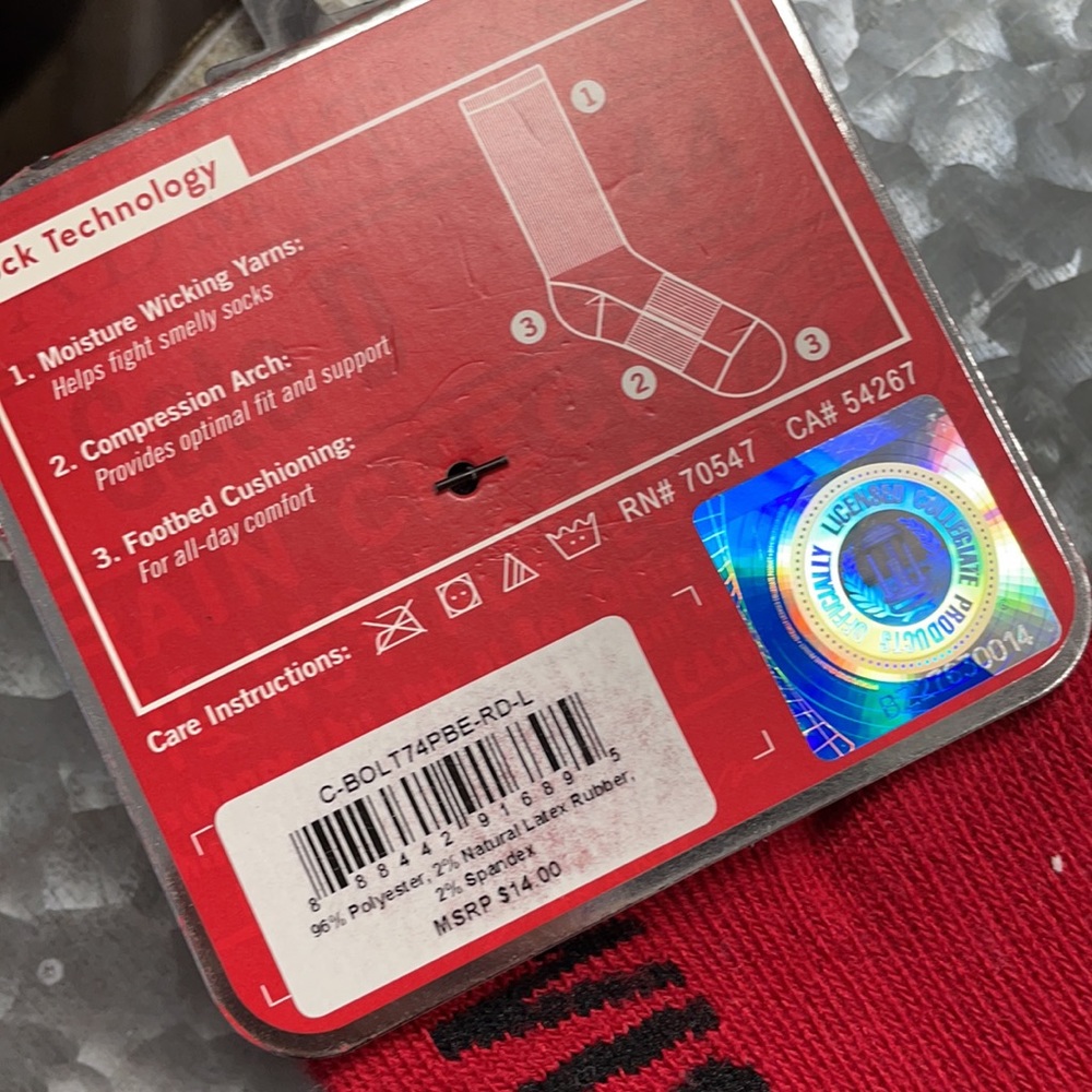Wisconsin Athletic Socks - Picture 2 of 5
